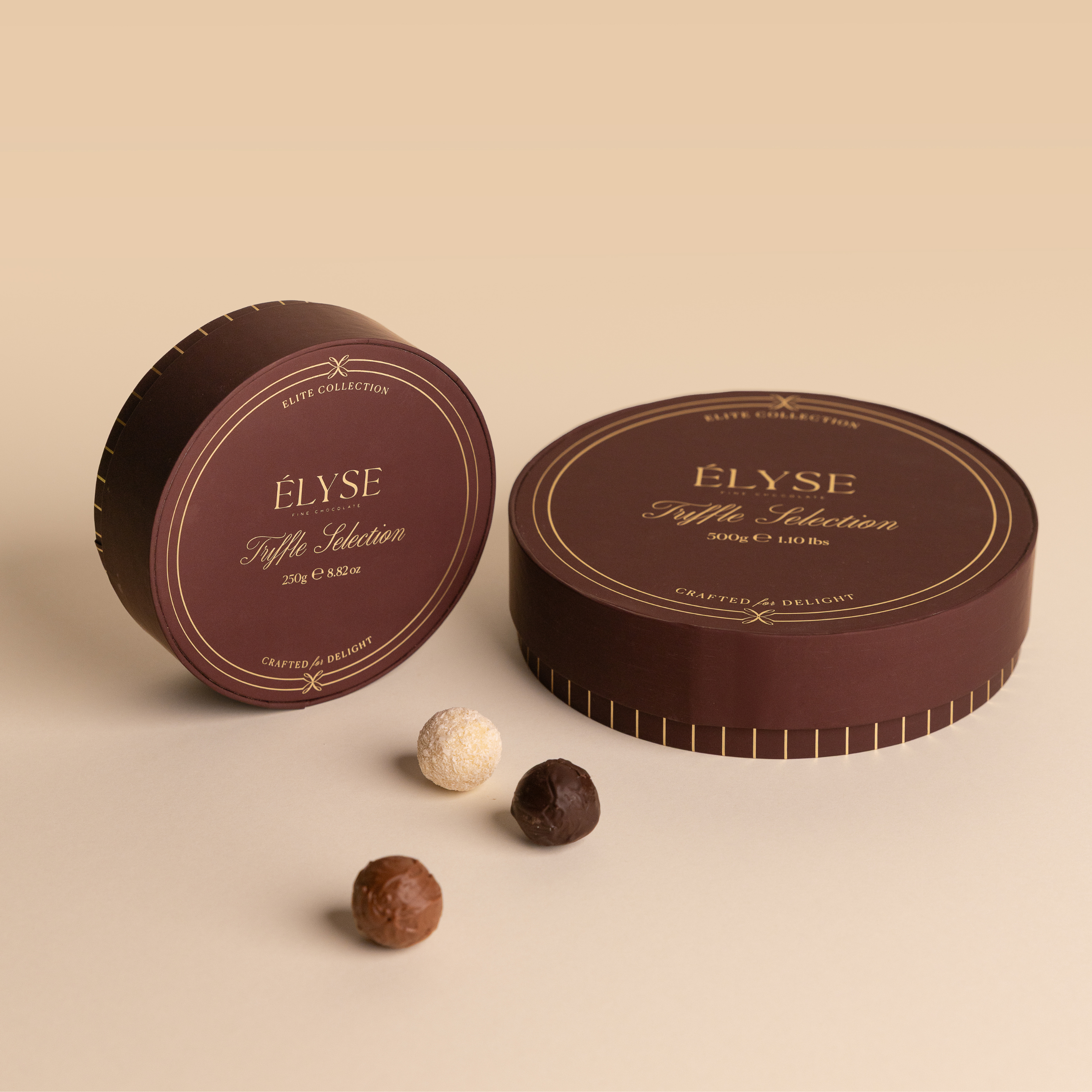 500g Trüf Çikolata Seçkisi Kahverengi